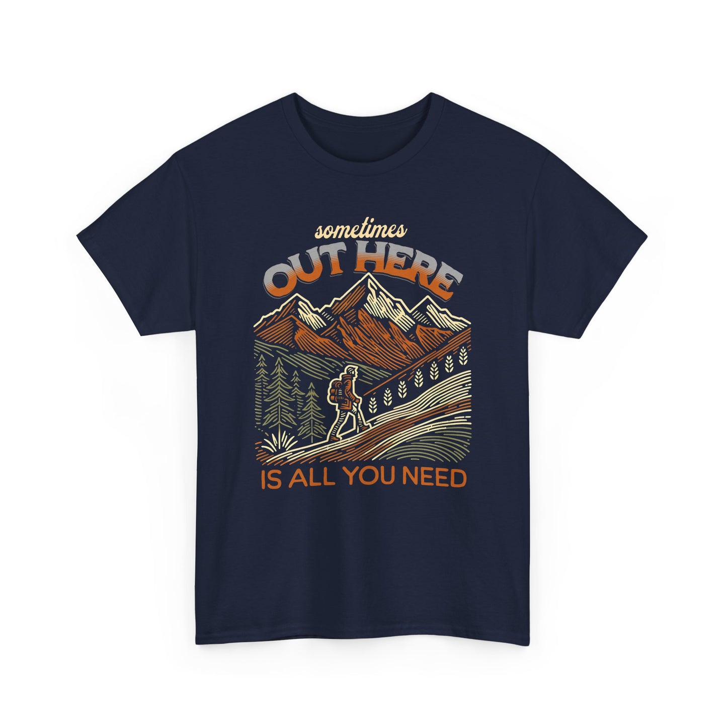 Short Sleeve-Out Here Mountain Tee