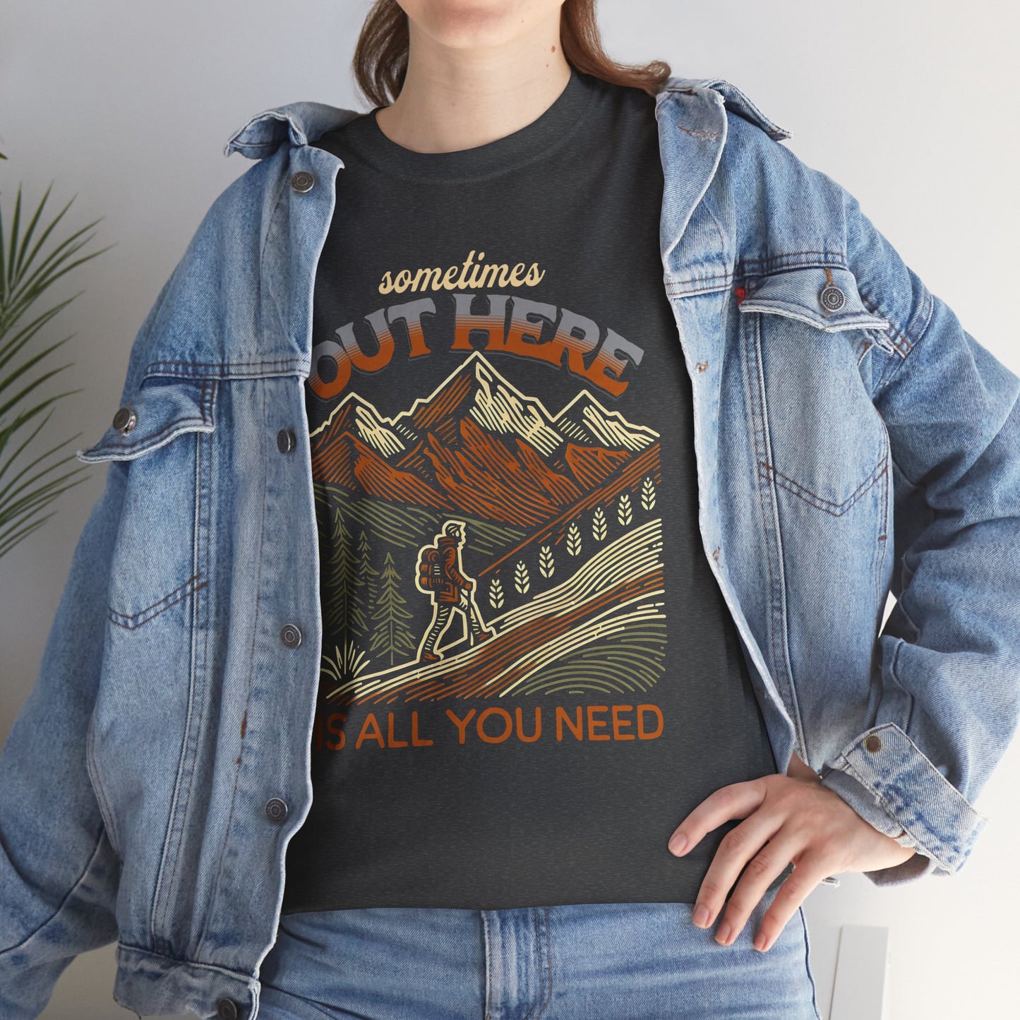 Short Sleeve-Out Here Mountain Tee
