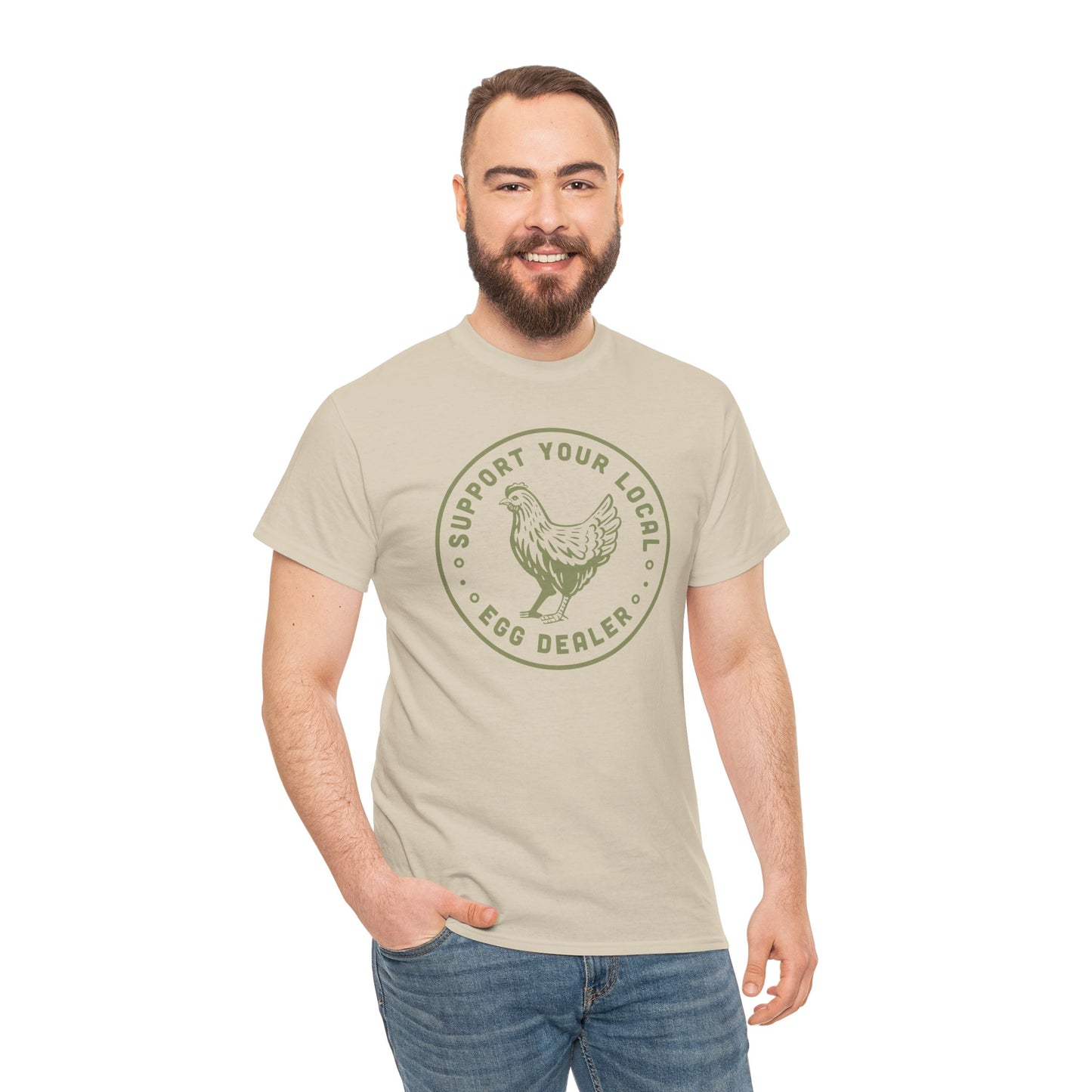 Short Sleeve-Support Your Local Egg Dealer Tee
