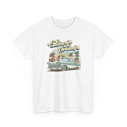 Short Sleeve-California Dreamin' Vintage Car Tee